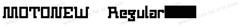 MOTONEW Regular字体转换